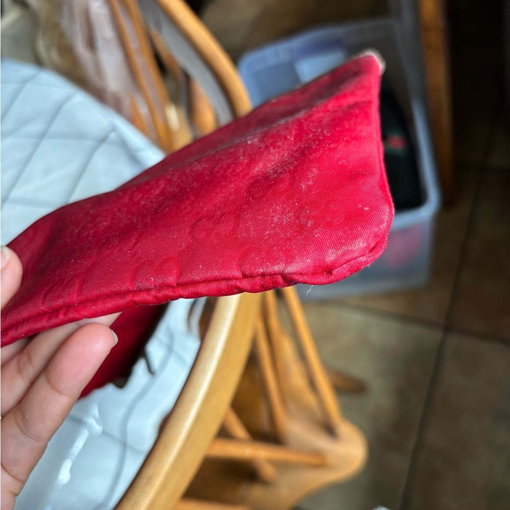 ❤️💲Gucci Red Cosmetic Nylon Large Bag ❤️💲 - Picture 5 of 12